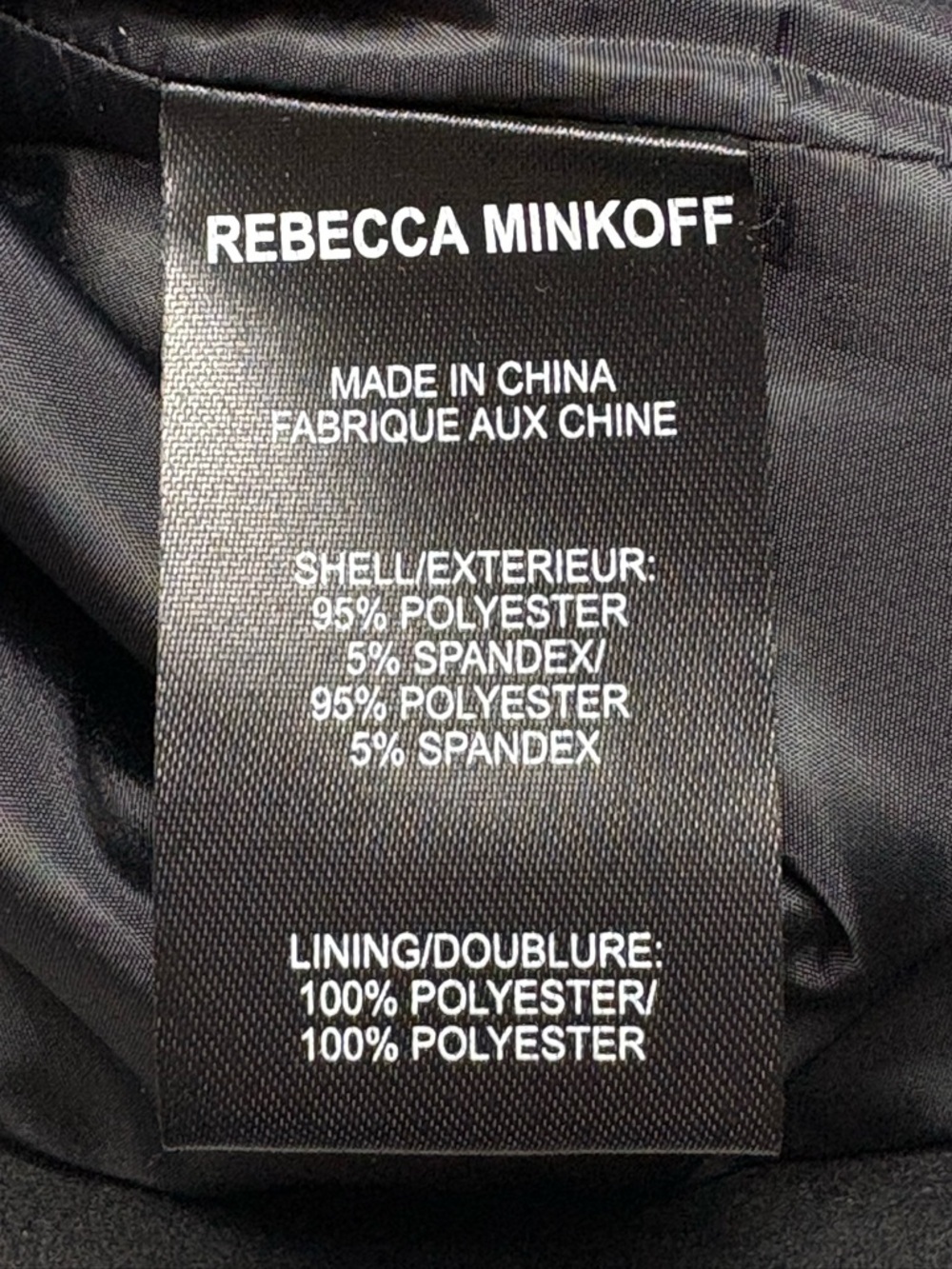 NWT Rebecca Minkoff Black Faux Suede Cropped Button Jacket • Size Large - Picture 9 of 11